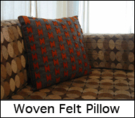 Woven Felt Pillow
